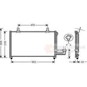 Compre Condensador de ar condicionado de VAN WEZEL online para SHUMA II (FB) a preços moderados