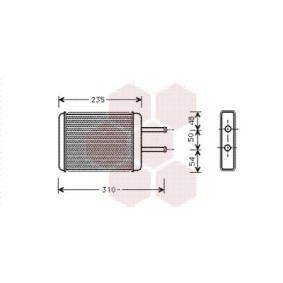 Compre Permutador de calor, aquecimento do habitáculo da VAN WEZEL 82006069 a um preço baixo por 83,76 €
