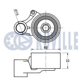 Spannrolle, Zahnriemen 57002 von RUVILLE günstig für 25,37 € online kaufen