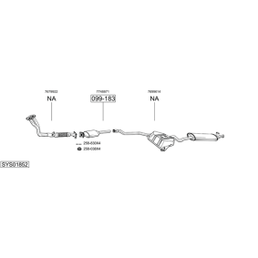 Osta Pakoputki BOSAL:llä 737-617 edullisesti hintaan 80,00 €