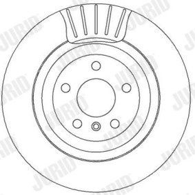 Achetez des Disque de frein JURID 562319J à prix pour 122,58 €