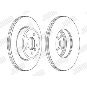 Achetez des Disque de frein JURID 562334J à prix pour 169,61 €