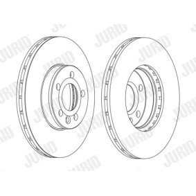 Achetez des Disque de frein JURID 562382J à prix pour 79,61 €