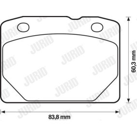 Achetez des Plaquettes de frein JURID 571202J à prix pour 33,85 €