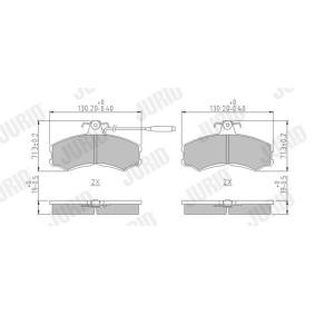 Achetez des Plaquettes de frein JURID 571304J à prix pour 26,97 €