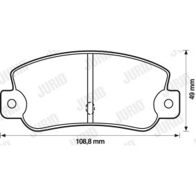 Achetez des Plaquettes de frein JURID 571474J à prix pour 37,64 €