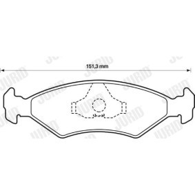 Achetez des Plaquettes de frein JURID 571905J à prix pour 71,26 €