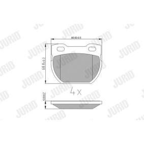 Bremsbeläge 572494J von JURID günstig für 25,06 € online kaufen