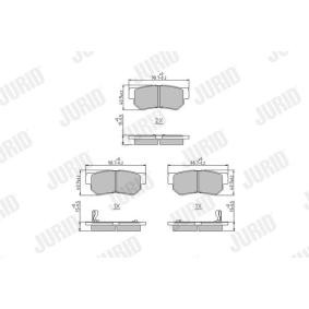 Compre Pastilhas de travão da JURID 572557J a um preço baixo por 26,12 €