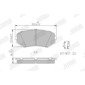 Bremsbeläge 572640J von JURID günstig für 52,25 € online kaufen