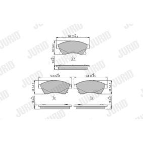 Compre Pastilhas de travão da JURID 573332J a um preço baixo por 35,02 €