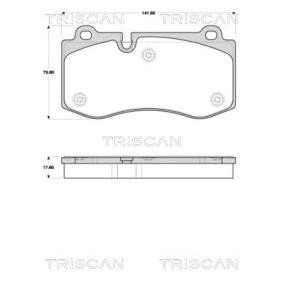 Bremsbeläge für MERCEDES-BENZ von TRISCAN