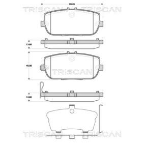 Bremsbeläge für MAZDA von TRISCAN