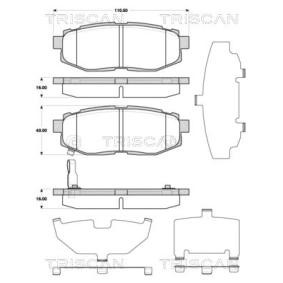 Bremsbeläge 8110 68183 von TRISCAN günstig für 38,33 € online kaufen