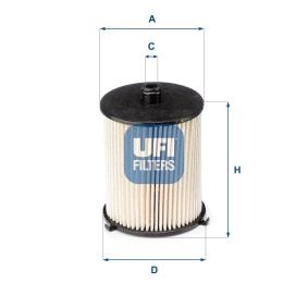 Ölfilter für SKODA von UFI