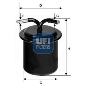 Compre Filtro de combustível da UFI 31.541.00 a um preço baixo por 15,76 €
