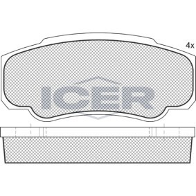 Comprar Juego de pastillas de freno de ICER 141524 a bajo precio de 23,10 €
