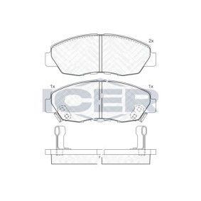 Achetez des Plaquettes de frein ICER 181329 à prix pour 23,03 €
