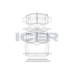 Achetez des Plaquette de frein de chez ICER en ligne pour INSIGHT (ZE) à prix modérés