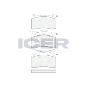 Comprar Juego de pastillas de freno de ICER 181647 a bajo precio de 29,71 €