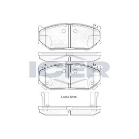 Achetez des Plaquettes de frein ICER 182045 à prix pour 26,75 €