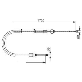 Achetez des Câble de frein à main BOSCH 1 987 482 411 à prix pour 27,97 €
