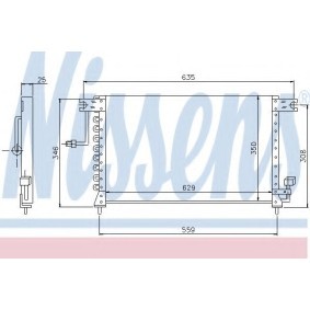 Compre Condensador de ar condicionado de NISSENS online para S COUPE (SLC) a preços moderados