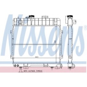 Kühler, Motorkühlung 60675 von NISSENS günstig für 89,08 € online kaufen
