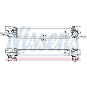 Ladeluftkühler 96505 von NISSENS günstig für 152,30 € online kaufen