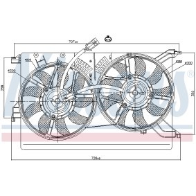 Kühlerlüfter 85523 von NISSENS günstig für 308,92 € online kaufen