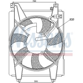 Compre Ventilador, condensador do ar condicionado da NISSENS 85088 a um preço baixo por 78,05 €