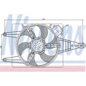 Acquista Ventola radiatore da NISSENS online per LYBRA SW (839BX) a prezzi moderati