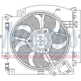 Comprar Ventilador, condensador del aire acondicionado de NISSENS 85531 a bajo precio de 111,54 €