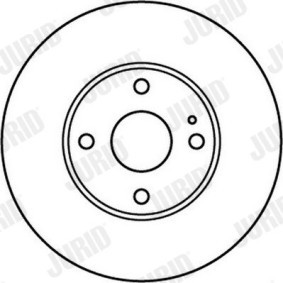 Achetez des Disque de frein JURID 562220J à prix pour 100,47 €