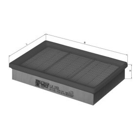 Acquista Filtro aria da KNECHT LX 1053 a buon mercato per soli 24,21 €