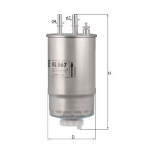 Kraftstofffilter KL 567 von KNECHT günstig für 64,68 € online kaufen