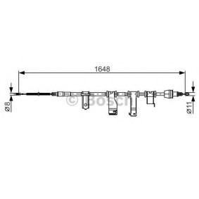Acquista Cavo freno a mano da BOSCH 1 987 482 350 a buon mercato per soli 34,00 €