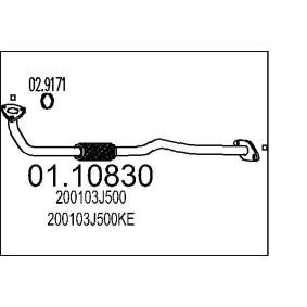 Abgasrohr 01.10830 von MTS günstig für 105,15 € online kaufen