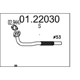Compre Tubo de escape da MTS 01.22030 a um preço baixo por 71,31 €