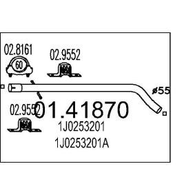 Compre Tubo de escape da MTS 01.41870 a um preço baixo por 30,99 €