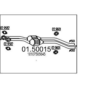 Acquista Silenziatore centrale da MTS online per Z3 Roadster (E36) a prezzi moderati