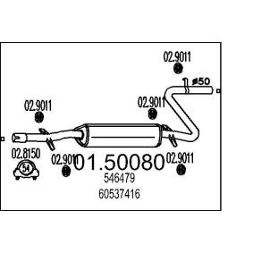 Compre Silenciador intermedio de MTS online para 33 Sportwagon (905A) a precios moderados