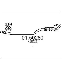 Compre Silenciador central de MTS online para 124 Coupe (124_) a preços moderados