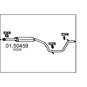 Compre Silenciador intermedio de MTS online para MONDEO IV (BA7) a precios moderados