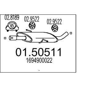Mittelschalldämpfer 01.50511 von MTS günstig für 79,87 € online kaufen