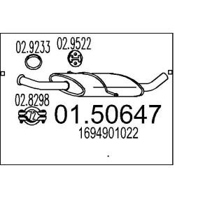 Mittelschalldämpfer 01.50647 von MTS günstig für 75,33 € online kaufen