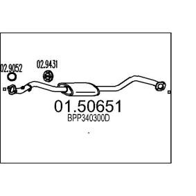 Comprar Silenciador intermedio de MTS 01.50651 a bajo precio de 83,38 €