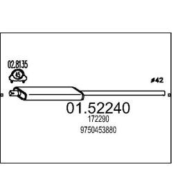 Mittelschalldämpfer 01.52240 TALBOT von MTS