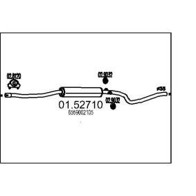 Achetez des Silencieux intermédiaire MTS 01.52710 à prix pour 68,75 €