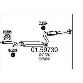 Achetez des Silencieux intermédiaire MTS 01.59730 à prix pour 80,25 €